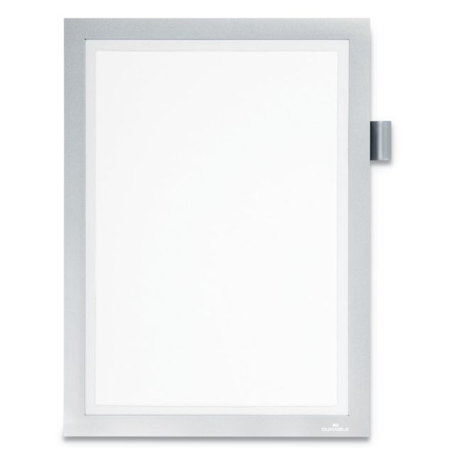 DURABLE DURAFRAME Note Sign Holder, 9-1/2in x 12in, Silver (Min Order Qty 5) MPN:477323