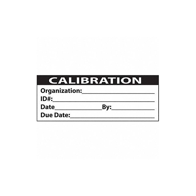 Calibration Labels 1x2inch Adhesive MPN:ISO Calibration Roll of Labels