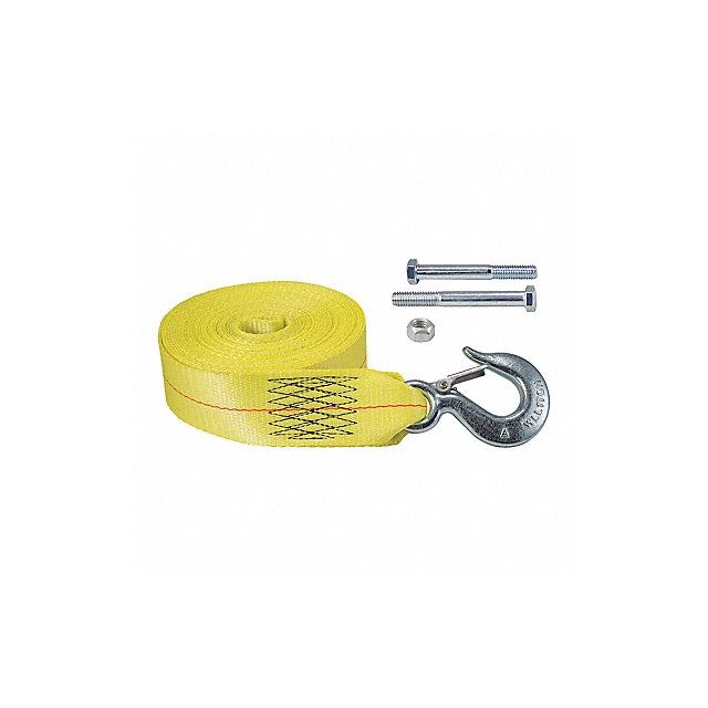 25FT Yellow Winch Strap 24250 Winches