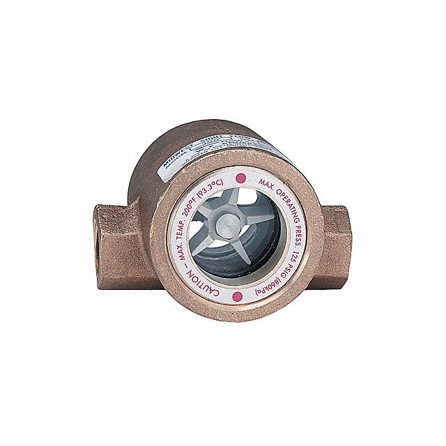 Double Sight Flow Indicator Bronze 1/4In MPN:SFI-300-1/4