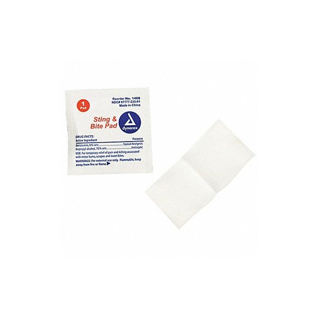 Bite and Sting Pads 1-1/4x1-1/4in PK3000 MPN:1408