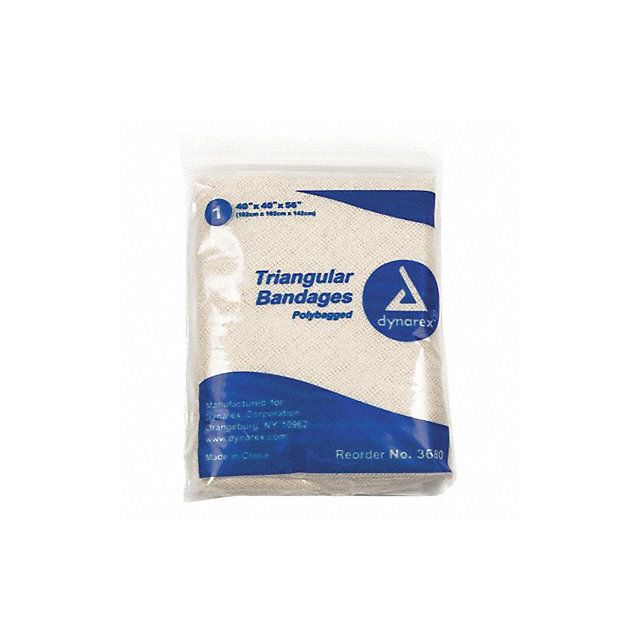 Triangular Bandage Cotton 40inx56in PK12 MPN:3680