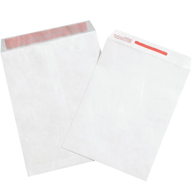 Office Depot Brand Tyvek Tamper-Evident Envelopes, 10in x 13in, White, Case Of 100 MPN:TYF1013TE