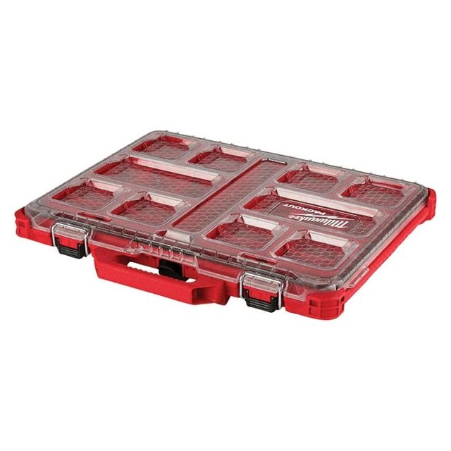 PACKOUT 10 Compartment Red Small Parts Compact Organizer MPN:48-22-8431