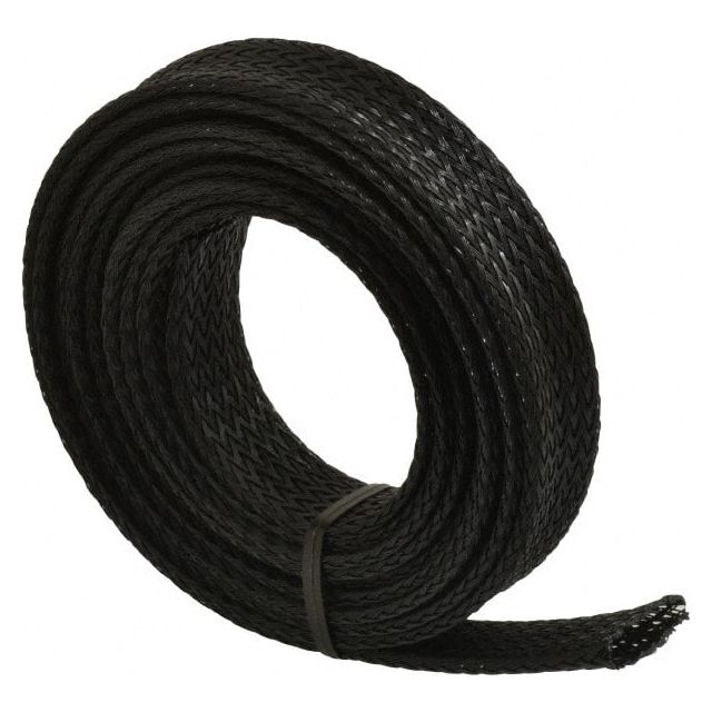 Black Braided Expandable Cable Sleeve MPN:HWN1.00BK10