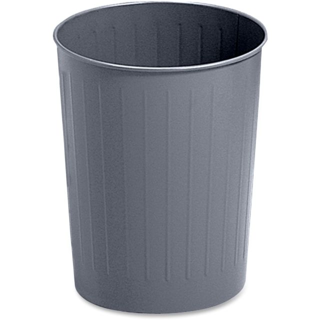 Safco Round Wastebasket, 5 7/8 Gallons, Charcoal 9604CH