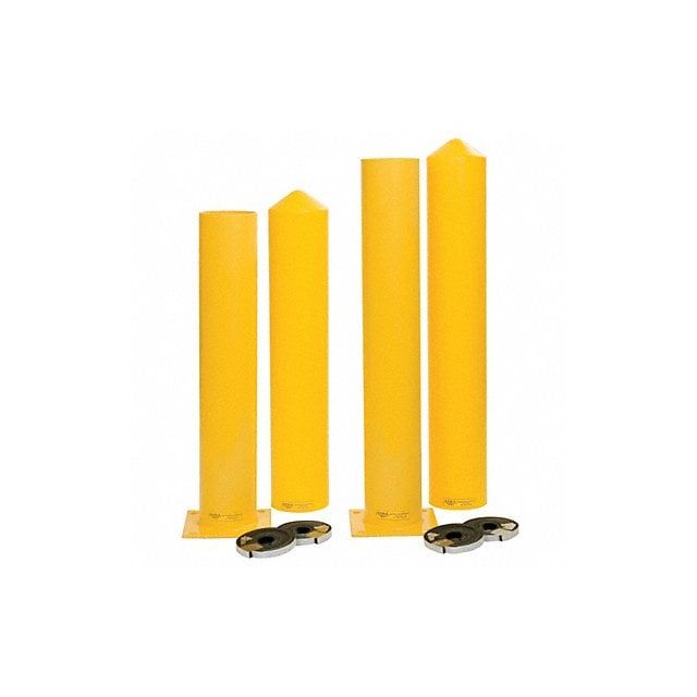 Bollard 7 36 in H Yellow 1763PS Safety & Crowd Control Barriers