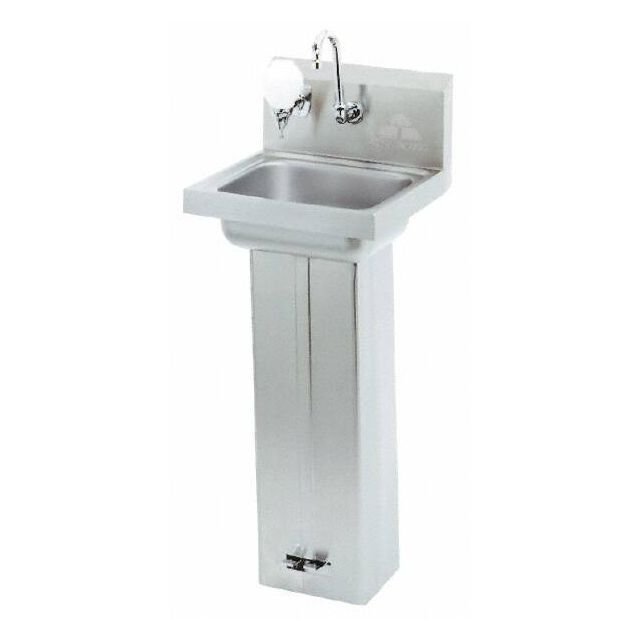 Hand Sink: Pedestal Mount, 304 Stainless Steel MPN:HSA-10-FA-P