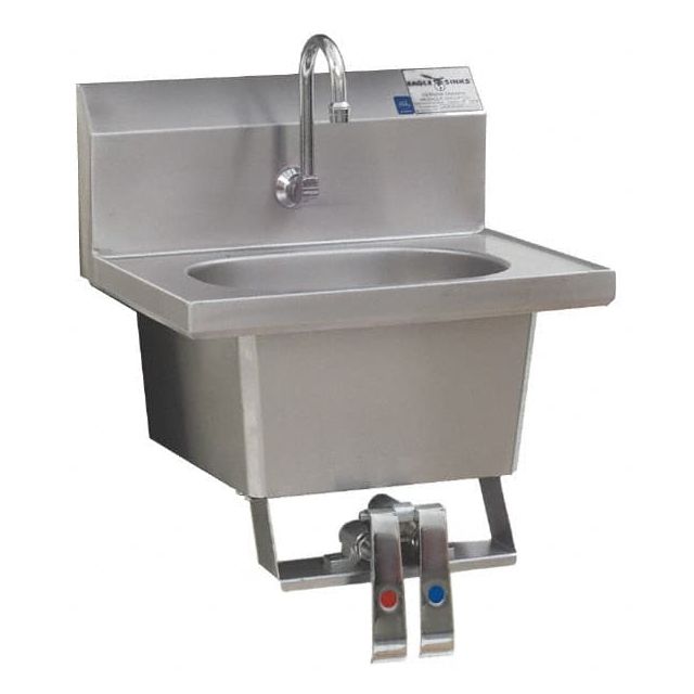 Hands-Free Hand Sink: Stainless Steel MPN:HSA-10-FK