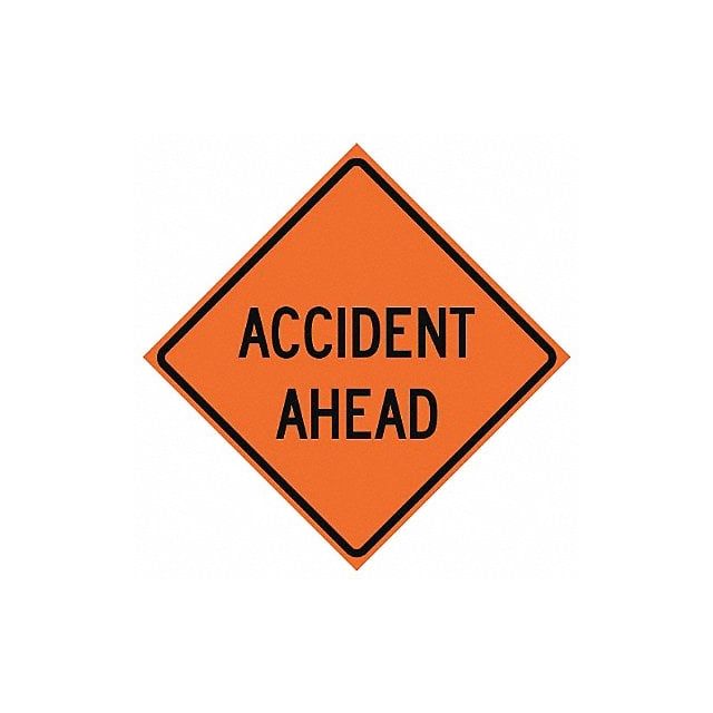 G7231 Accident Ahead Traffic Sign 36 x 36 MPN:669-C/36-NRVFO-AA