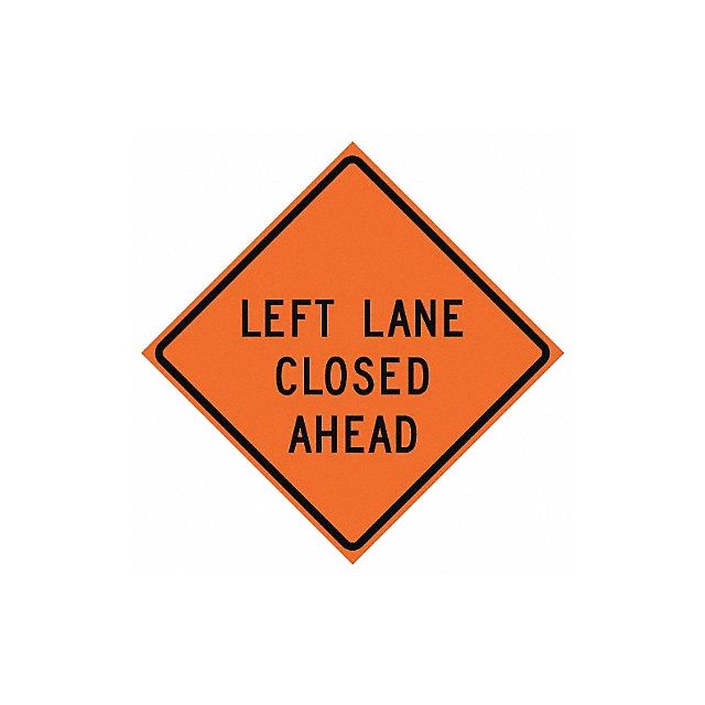 G7238 Lane Closed Traffic Sign 36 x 36 MPN:669-C/36-NRVFO-LL