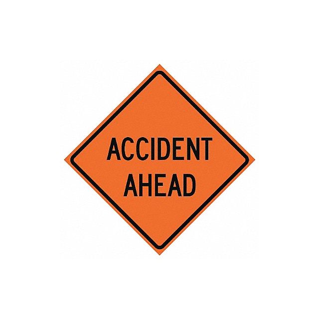 G7231 Accident Ahead Traffic Sign 48 x 48 MPN:669-C/48-NRVFO-AA