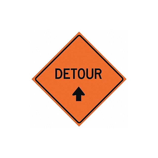 G7233 Detour Traffic Sign 48 x 48 MPN:669-C/48-RVFO-D