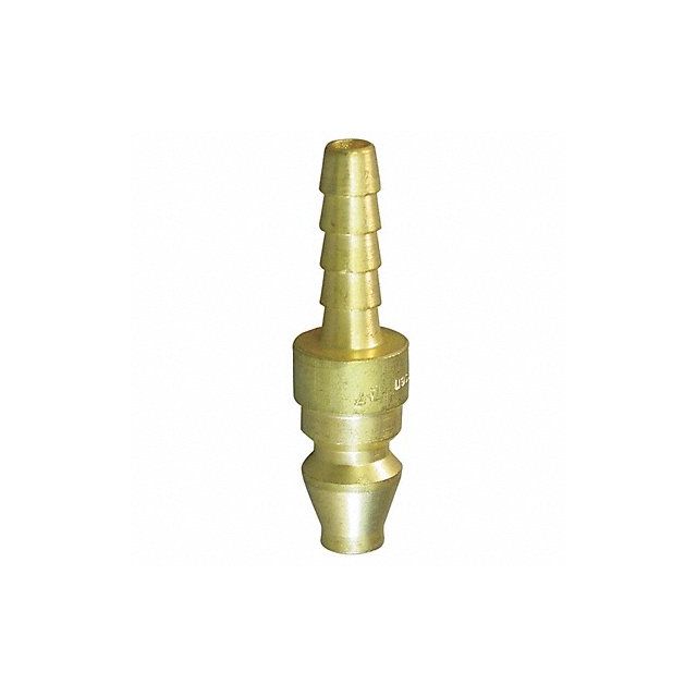 Coupler Plug Hose Barb 1/4 Brass MPN:A9