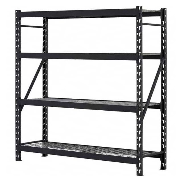 Bulk Storage Rack: 1,500 lb per Shelf, 4 Shelves MPN:ER7824W4