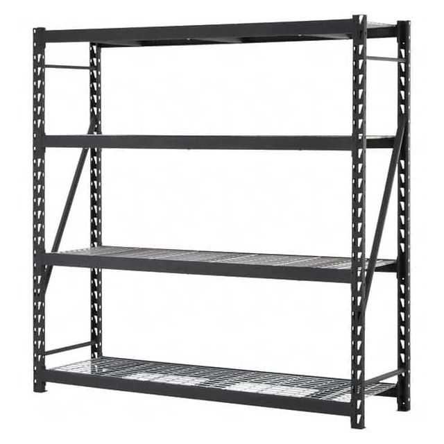 Bulk Storage Rack: 1,500 lb per Shelf, 4 Shelves MPN:ER842484W4