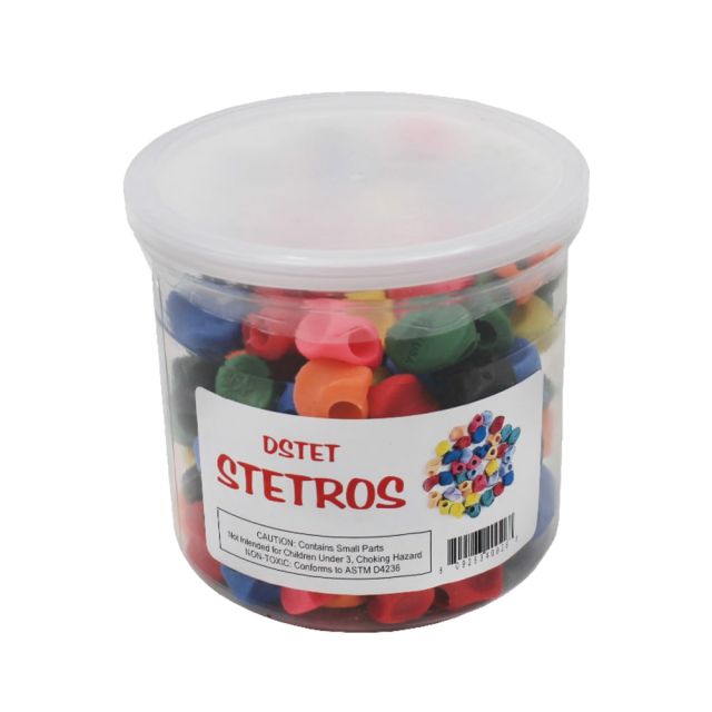 Musgrave Pencil Co. Inc. Stetro Pencil Grips, 1in x 1in, Multicolor, Pack Of 144 MPN:MUSDSTET