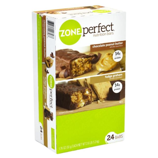 ZonePerfect Nutrition Bars Chocolate Peanut Butter & Fudge Graham, 1.58 oz, 24 Count (Min Order Qty 2) MPN:20358