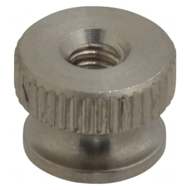 #6-32 UNC Thread, Uncoated, Grade 302, 303 Stainless Steel Round Knurled Thumb Nut MPN:THN5003M07F16