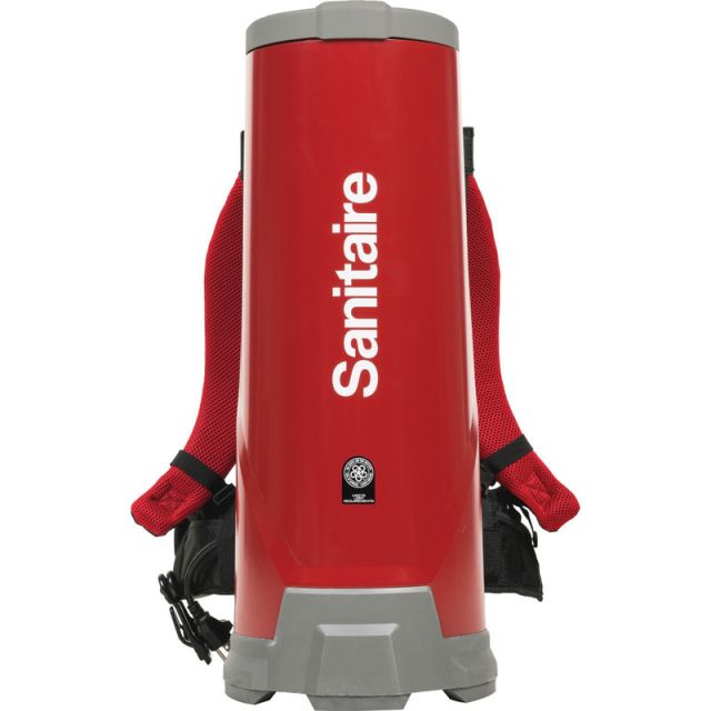 Sanitaire 10Q Backpack Vacuum - 1.50 gal - 14in Cleaning Width - 60in Hose Length - HEPA - Red MPN:530B