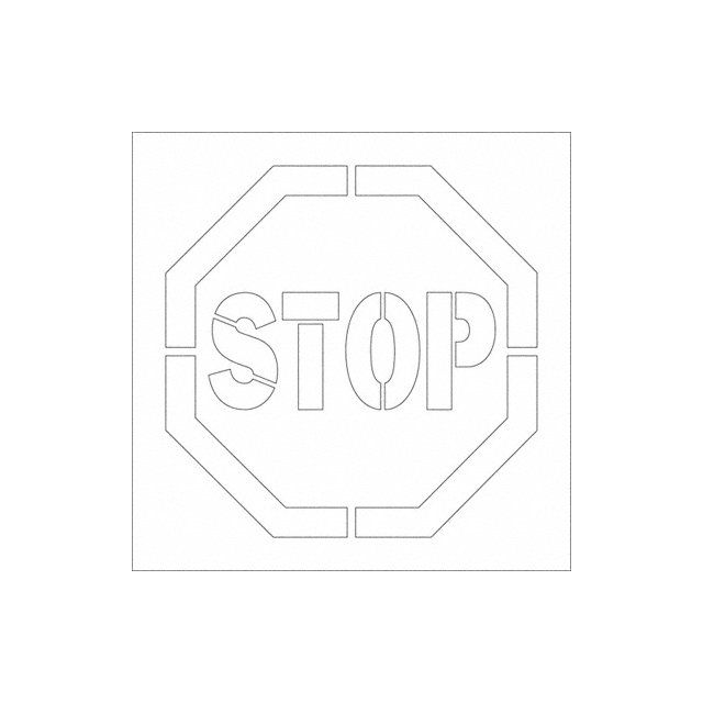 Floor Stencils Stop Polyethylene MPN:Y605020