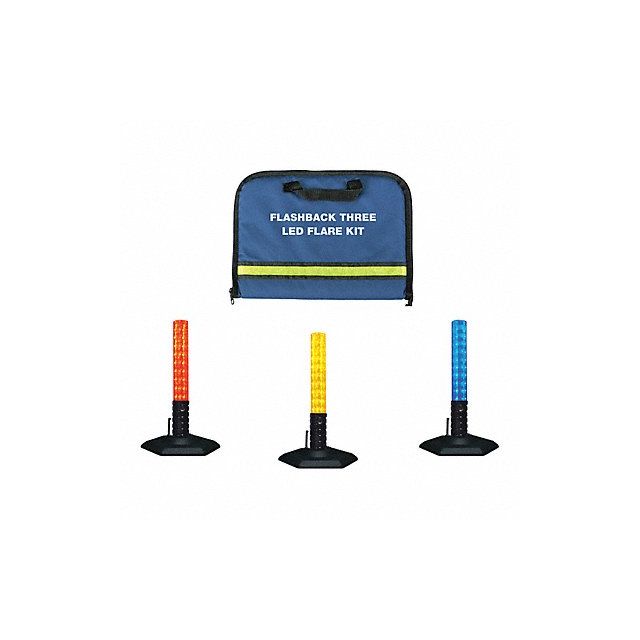 LED Safety Flare Kit LED Blue 4 H MPN:3060