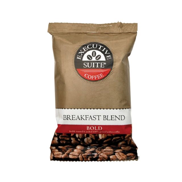 Executive Suite Coffee Single-Serve Coffee Packets, Bold Roast, Breakfast Blend, 1 Oz, Carton Of 42 (Min Order Qty 3) MPN:042AA