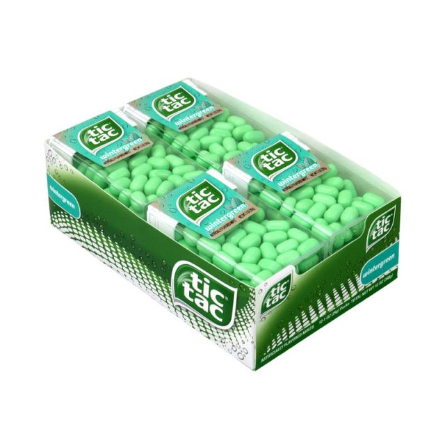 Tic Tac Hard Candy Singles, Wintergreen, 1-Oz Containers, Pack Of 12 (Min Order Qty 2) MPN:241-00012