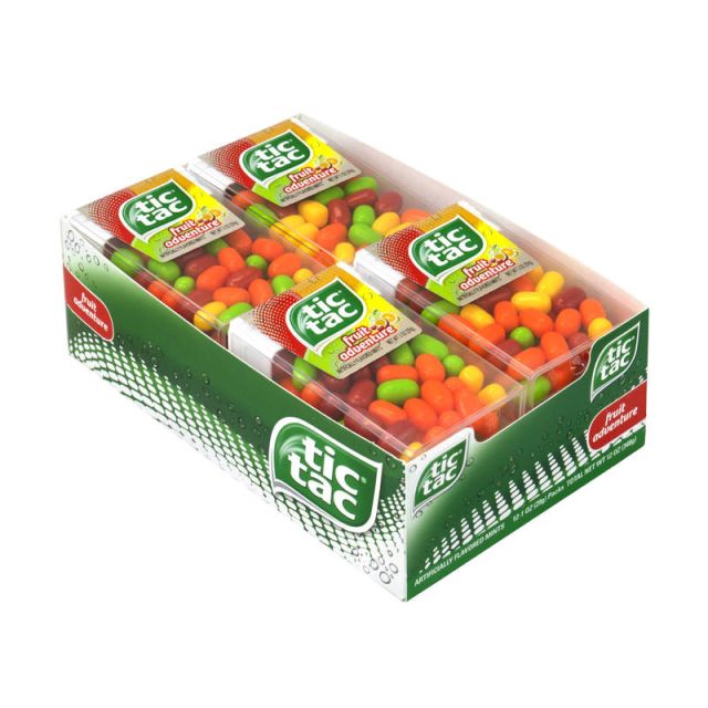Tic Tac Hard Candy Singles, Fruit Adventure, 1-Oz Containers, Pack Of 12 (Min Order Qty 2) MPN:241-00014