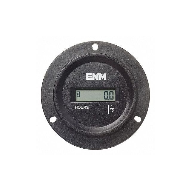 Hour Meter 3-Hole Round LCD Flange MPN:TB44B69A