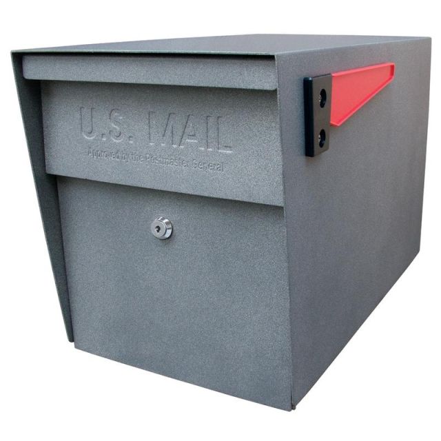 Mail Boss Curbside Locking Mailbox, 13 3/4in x 11 1/4in x 21in, Granite MPN:7105