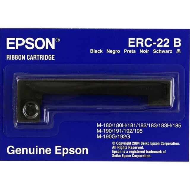 Epson 3L8389 Black Ribbon Ink Cartridge (Min Order Qty 8) MPN:ERC-22B