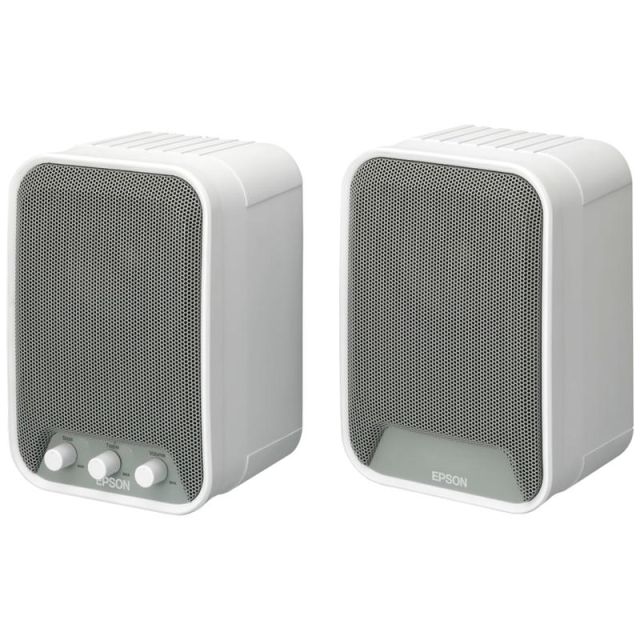 Epson 2.0 Speaker System, White, ELPSP02 MPN:V12H467020