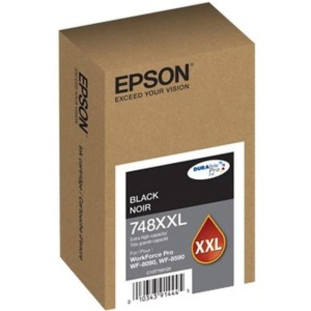 Epson DURABrite Pro 748 Original Extra High Yield Inkjet Ink Cartridge - Black - 1 Pack - T748XXL120