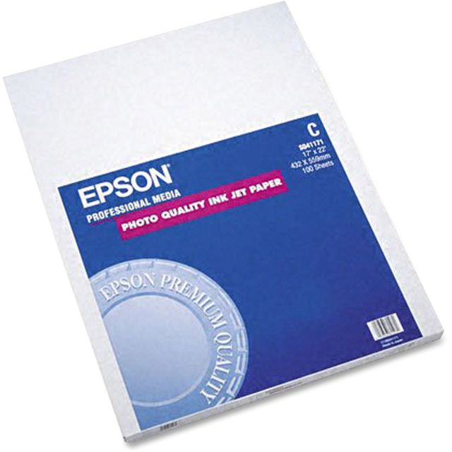 Epson Photo Paper, 17in x 22in, Pack Of 100 MPN:S041171