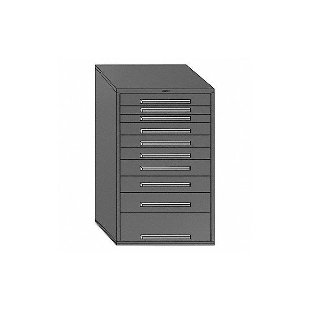 Drawer Cabinet Dark Gray Surf. Mat. Stl MPN:4344D18N-GY