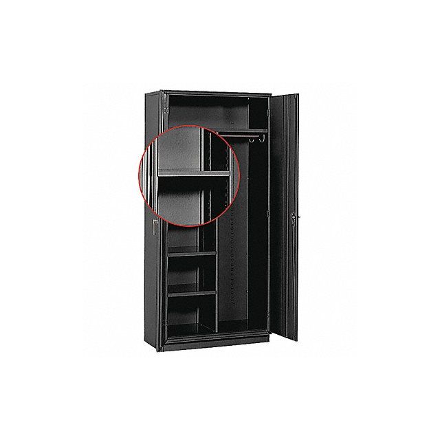 Storage Cabinet Extra 18 Half Shelf BK 16032A-BK Material Handling