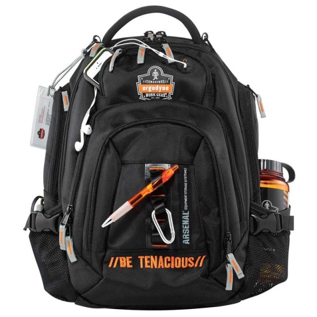 Ergodyne Arsenal 5144 Mobile Office Backpack With 15in Laptop Pocket, Black MPN:13044