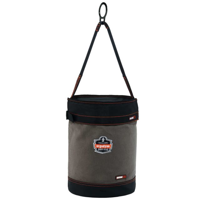 Ergodyne Arsenal 5960T Canvas Hoist Bucket With D-Rings And Top, 17in x 12-1/2in, Gray MPN:14860