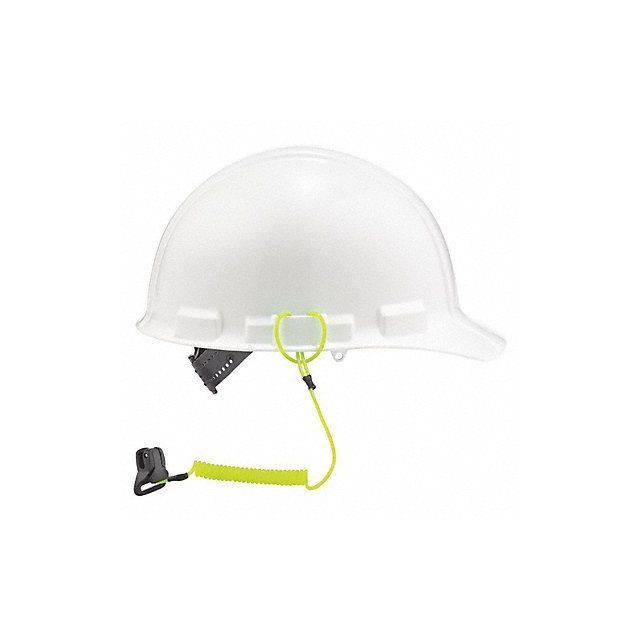 Coil Hard Hat Lanyard Clamp 13in. L Lime MPN:3158
