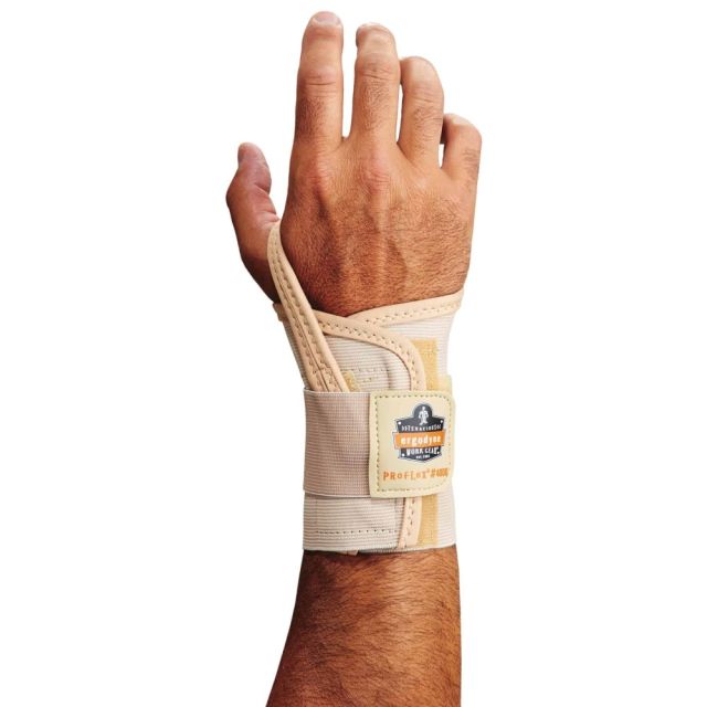Ergodyne ProFlex 4000 Single-Strap Neoprene Wrist Support, Right, Small, Tan (Min Order Qty 4) MPN:70102