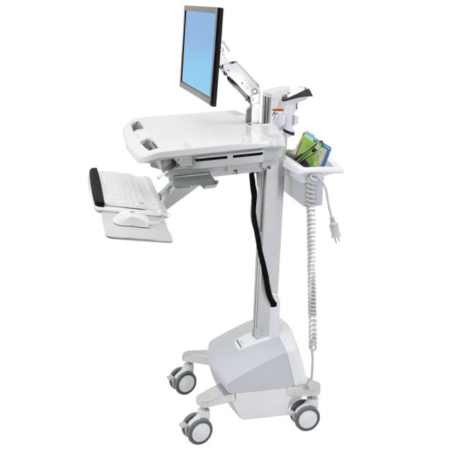 Ergotron StyleView EMR Cart with LCD Arm, White MPN:SV42-6202-1