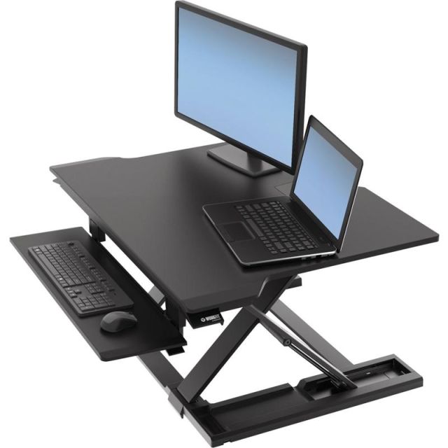 Ergotron WorkFit-TX Standing Desk Converter - Up to 30in Screen Support - 40 lb Load Capacity - 20in Height - Desktop - Black MPN:33-467-921