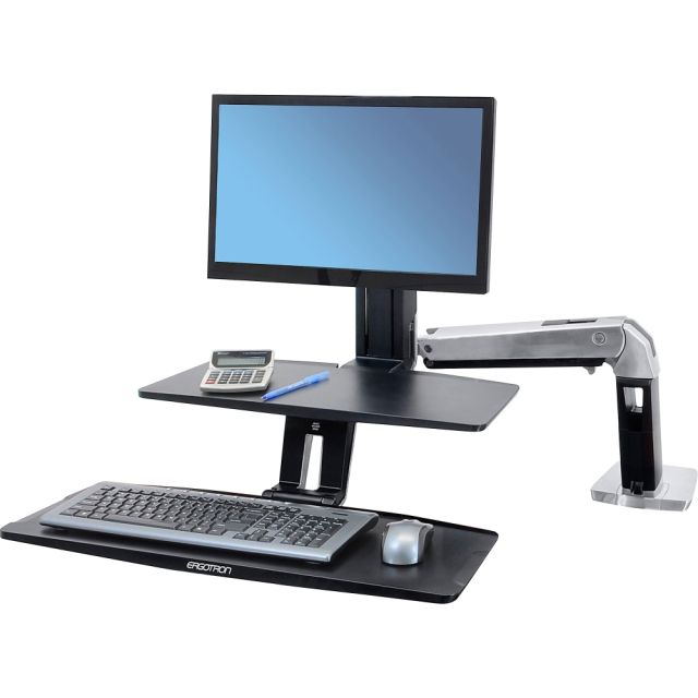Ergotron Desktop Display Stand - 24in Screen Support - 20 lb Load Capacity - 24in Screen Support - 20 lb Load Capacity - Black, Polished Aluminum MPN:24-390-026