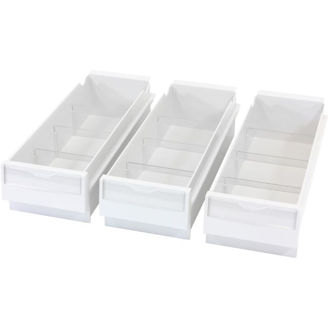Ergotron SV Replacement Drawer Kit, Triple (3 Small Drawers) - 12 Compartment(s) - 3 Drawer(s) - White - 3 MPN:97-847