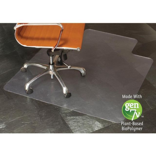 E.S.ROBBINS Natural Origins Hard Floor Chairmat, Standard Lip, 53in x 45in, Clear MPN:143012
