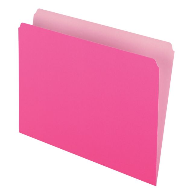 Pendaflex Straight-Cut Color File Folders, Letter Size, Pink, Box Of 100 (Min Order Qty 2) MPN:152PIN