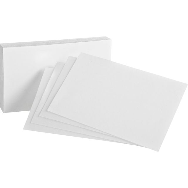 Oxford Printable Index Card - White - 4in x 6in - 85 lb Basis Weight - 500 / Bundle (Min Order Qty 6) MPN:40BD