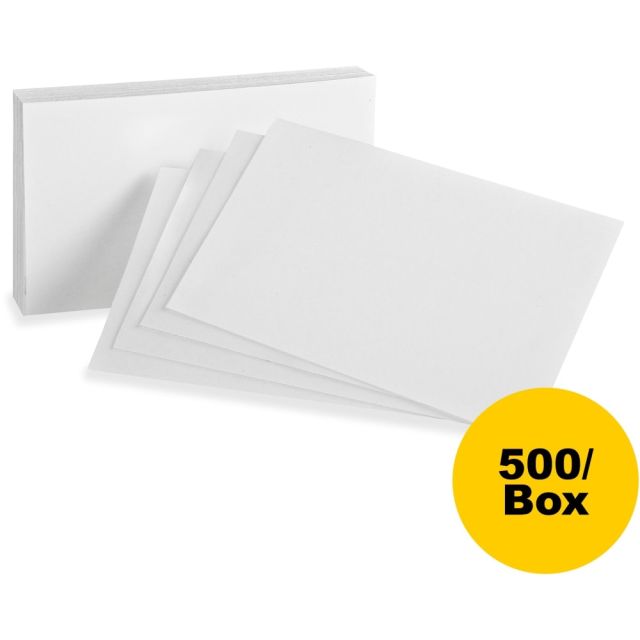Oxford Printable Index Card - White - 5in x 8in - 85 lb Basis Weight - 500 / Box (Min Order Qty 4) MPN:50BX
