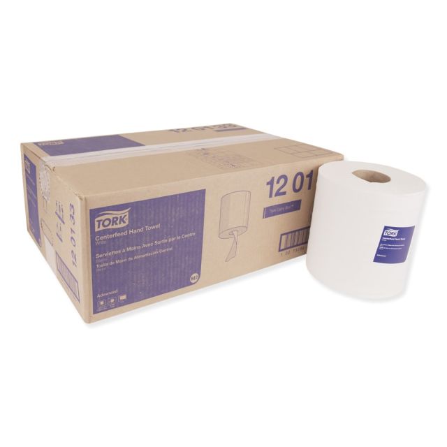 Tork Advanced 1-Ply Centerfeed Paper Paper Towels, 1000 Sheets Per Roll, Pack Of 6 Rolls MPN:120133